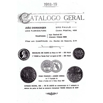 Catálogo de 1918 e 1919